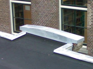Oude Kijk in 't jatstraat Groningen - Ornament bekleedt met zinken afdekkap